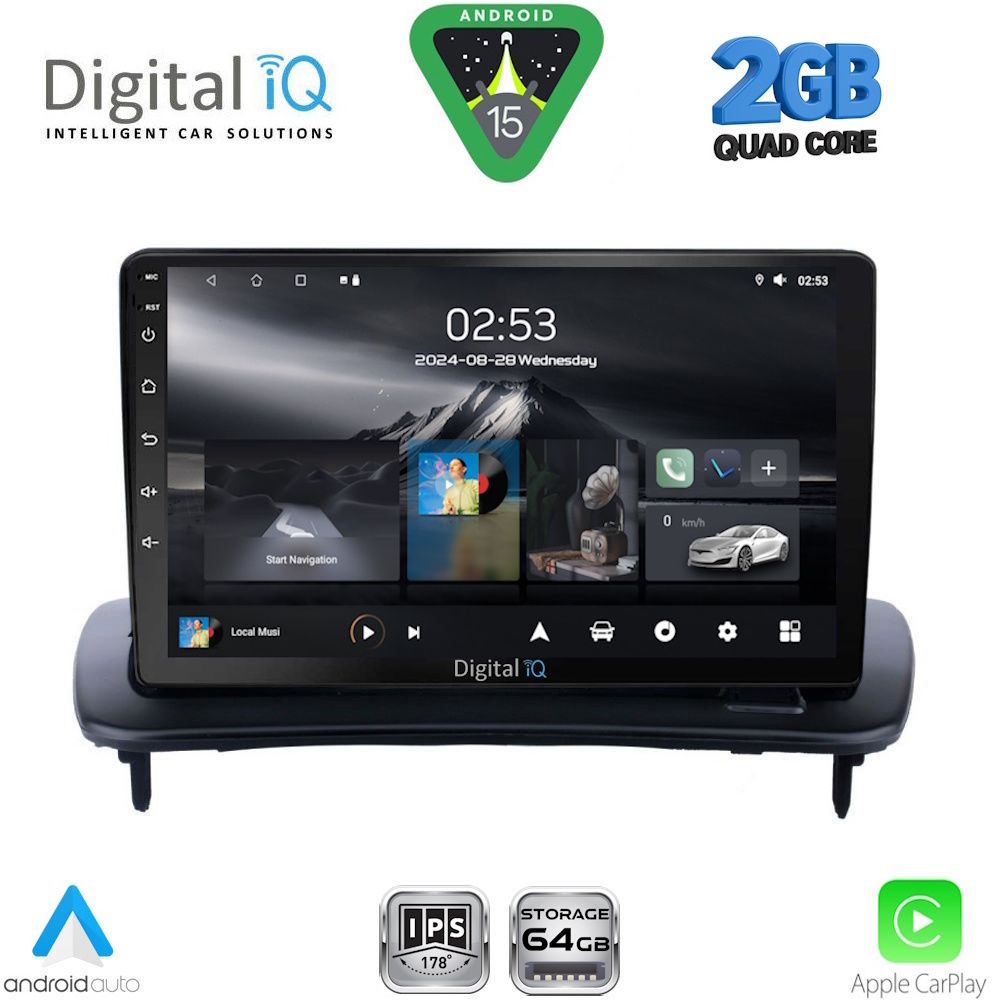 DIGITAL IQ RSD 1783_CPA (9inc) MULTIMEDIA TABLET for VOLVO C30 - S40 mod. 2005-2013 - DIGITAL IQ RSD 1783_CPA