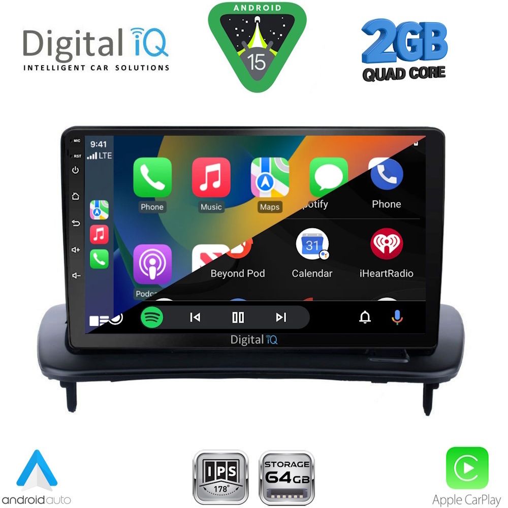 DIGITAL IQ RSD 1783_CPA (9inc) MULTIMEDIA TABLET for VOLVO C30 - S40 mod. 2005-2013 - DIGITAL IQ RSD 1783_CPA