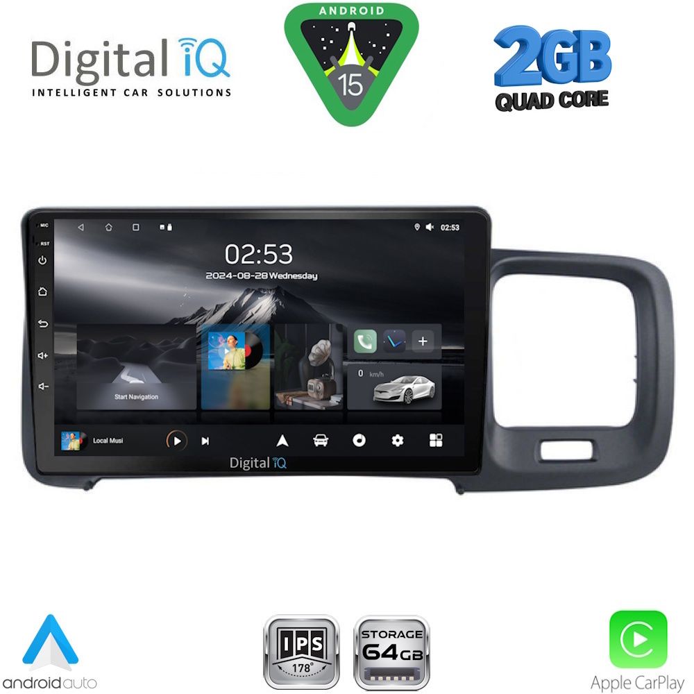 DIGITAL IQ RSD 1785_CPA (9inc) MULTIMEDIA TABLET for VOLVO S60 mod. 2010-2018 - DIGITAL IQ RSD 1785_CPA