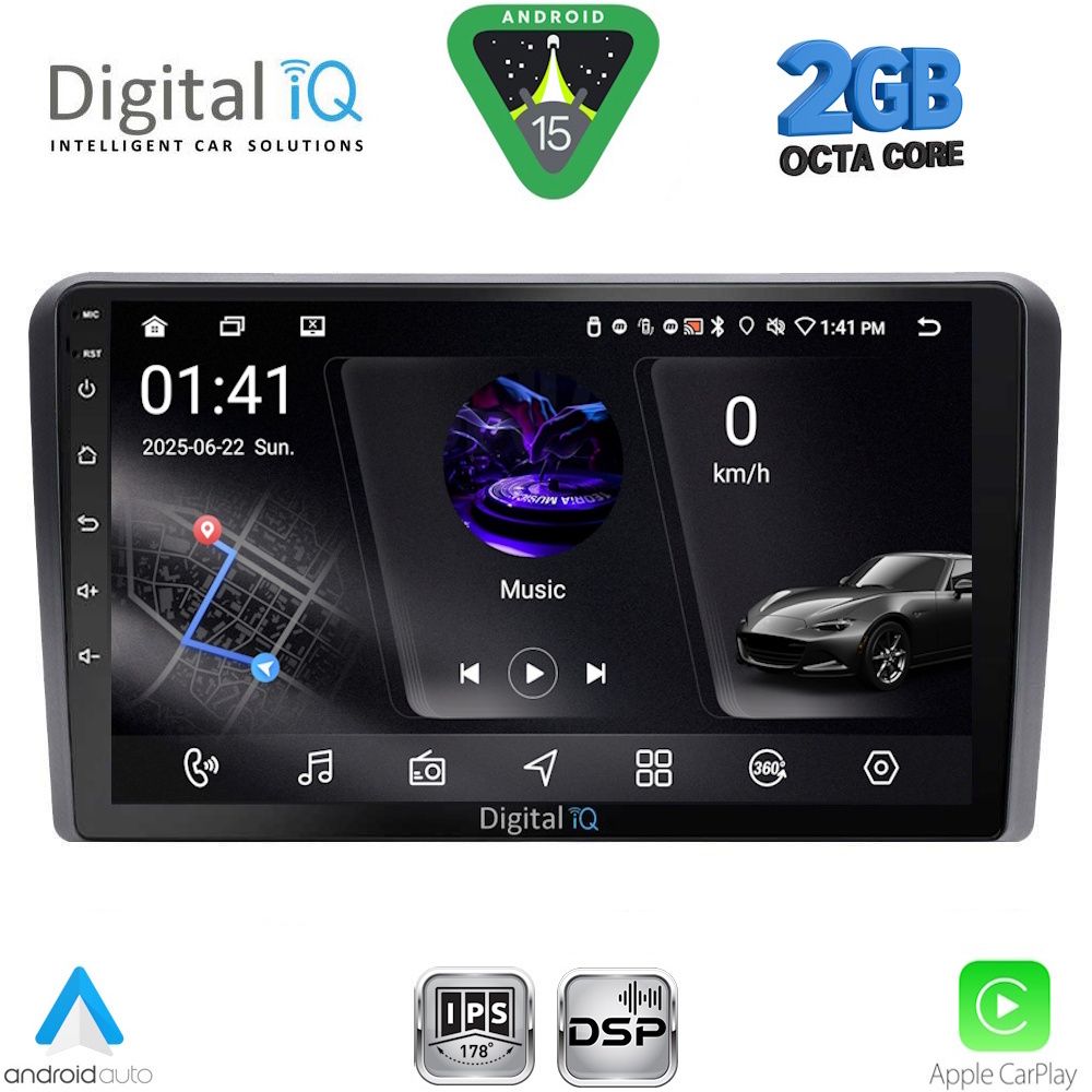 Οθόνη Iveco Daily 2010 – 2014 με Car Play, Android Auto, GPS, Bluetooth – DIGITAL IQ RSF 4264_CPA (9inc)