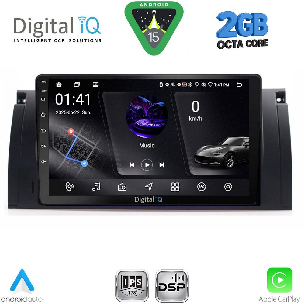 DIGITAL IQ RSF 4045_CPA (9inc) MULTIMEDIA TABLET for BMW Series 5 (E39) mod. 1997-2005
