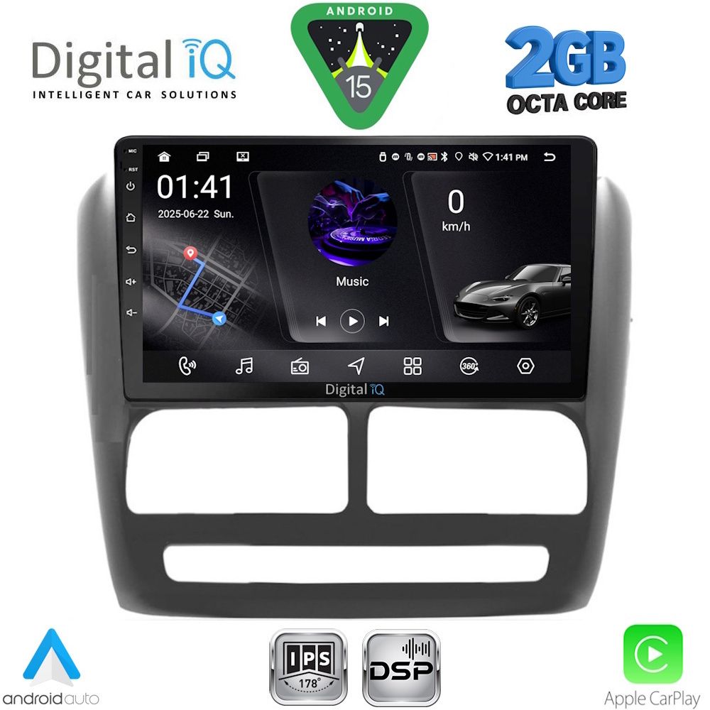 DIGITAL IQ RSF 4137_CPA (9inc) MULTIMEDIA TABLET for FIAT DOBLO mod. 2010-2015 - DIGITAL IQ RSF 4137_CPA
