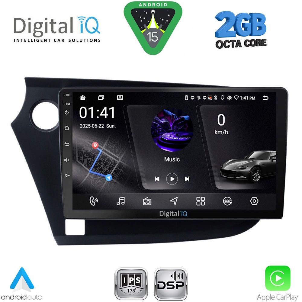 DIGITAL IQ RSF 4205_CPA (9inc) MULTIMEDIA TABLET for HONDA INSIGHT mod. 2009-2014 - DIGITAL IQ RSF 4205_CPA