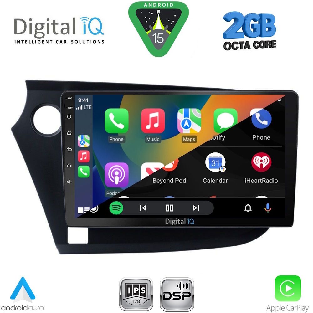 DIGITAL IQ RSF 4205_CPA (9inc) MULTIMEDIA TABLET for HONDA INSIGHT mod. 2009-2014 - DIGITAL IQ RSF 4205_CPA
