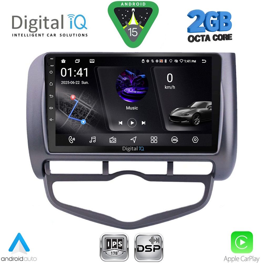 DIGITAL IQ RSF 4210_CPA CLIMA (9inc) MULTIMEDIA TABLET for HONDA JAZZ mod. 2002-2008 - DIGITAL IQ RSF 4210_CPA CL