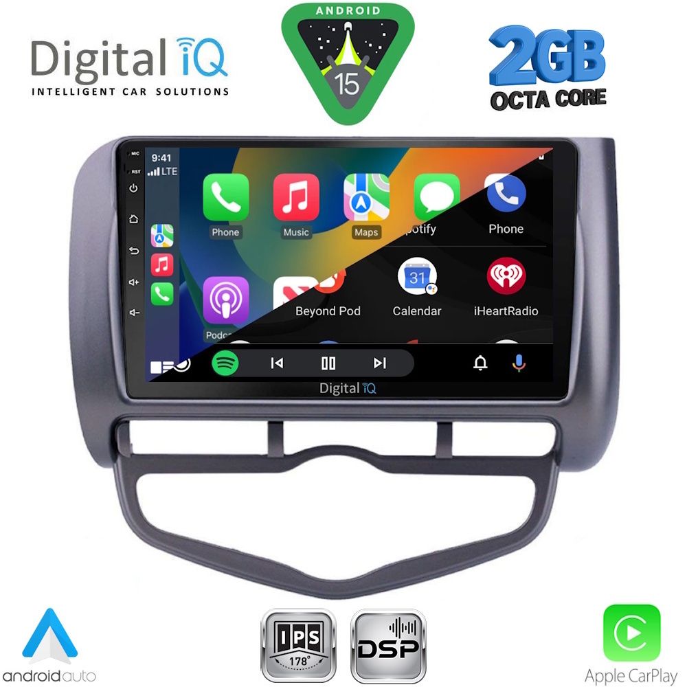 DIGITAL IQ RSF 4210_CPA CLIMA (9inc) MULTIMEDIA TABLET for HONDA JAZZ mod. 2002-2008 - DIGITAL IQ RSF 4210_CPA CL