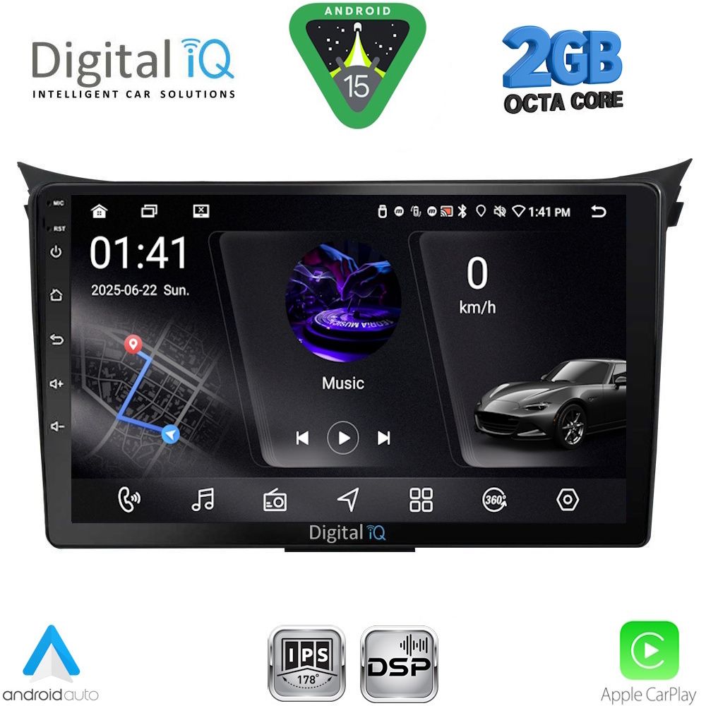 DIGITAL IQ RSF 4232_CPA (9inc) MULTIMEDIA TABLET for HYUNDAI i30  mod. 2012-2017 - DIGITAL IQ RSF 4232_CPA