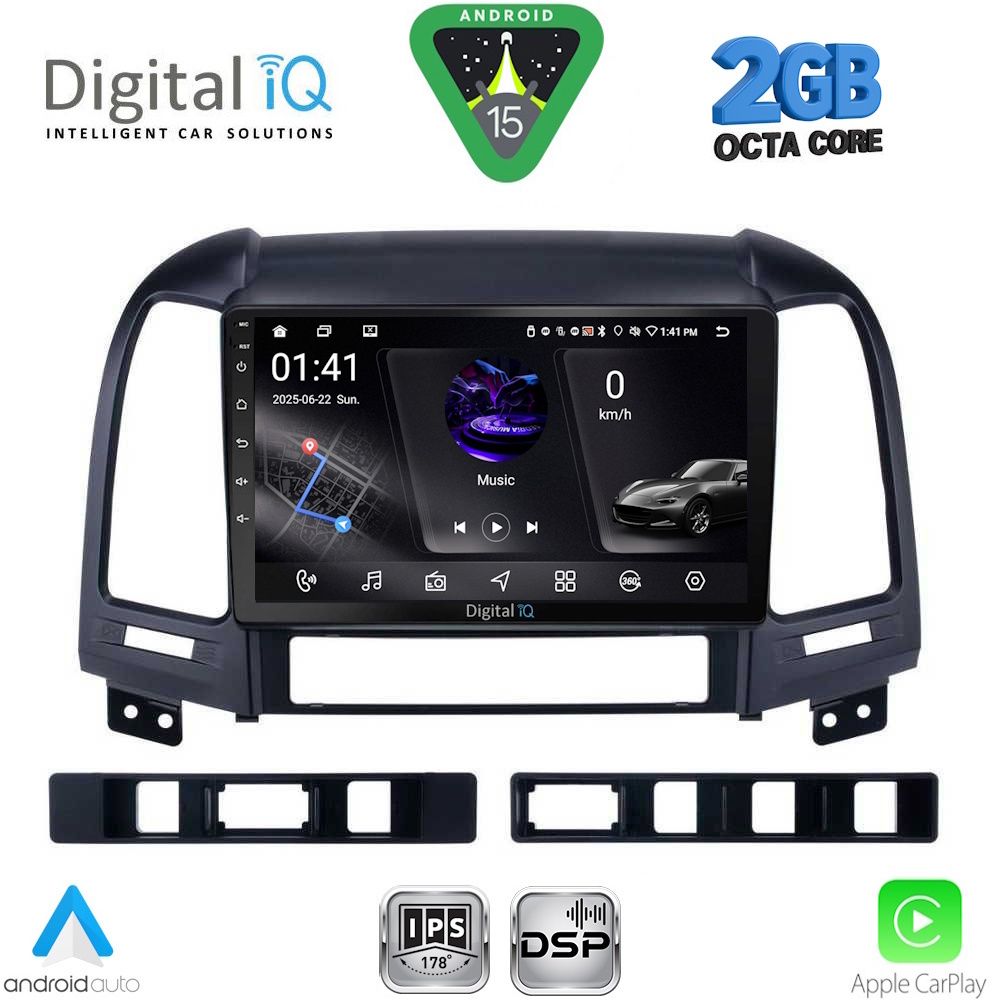 DIGITAL IQ RSF 4239_CPA (9inc) MULTIMEDIA TABLET for HYUNDAI SANTA FE  mod. 2005-2013 - DIGITAL IQ RSF 4239_CPA