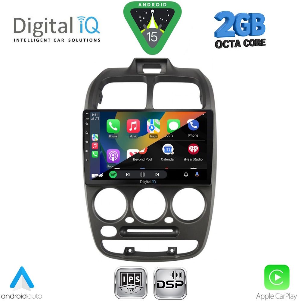 Οθόνη Hyundai Accent 1999 - 2004 με CarPlay, Android Auto, GPS, Bluetooth – DIGITAL IQ RSF 4246_CPA (9inc)
