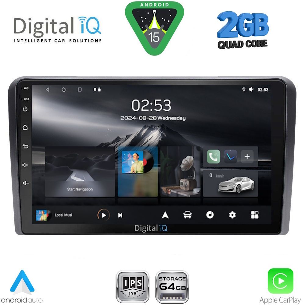 Οθόνη Iveco Daily 2010 – 2014 με Car Play, Android Auto, GPS, Bluetooth – DIGITAL IQ RSF 4264_CPA (9inc)