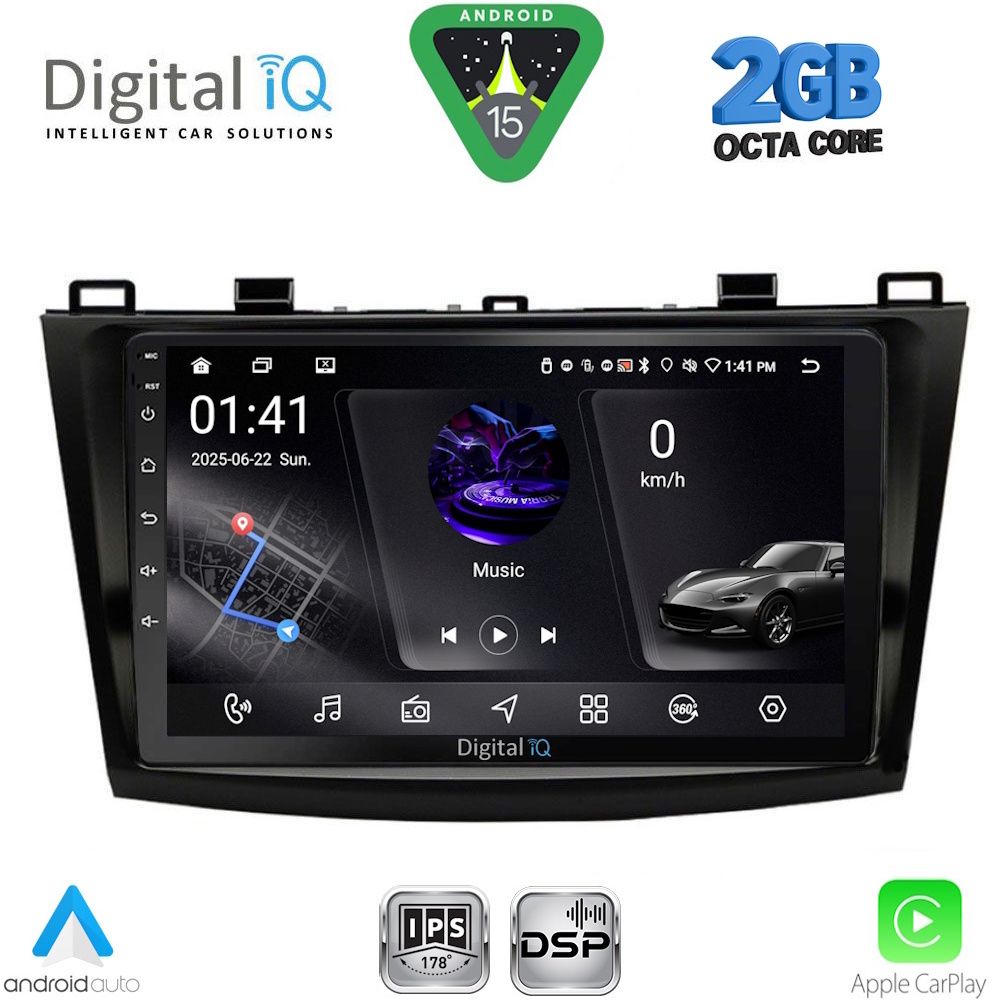 DIGITAL IQ RSF 4366_CPA (9inc) MULTIMEDIA TABLET for MAZDA 3 mod. 2009-2014 - DIGITAL IQ RSF 4366_CPA