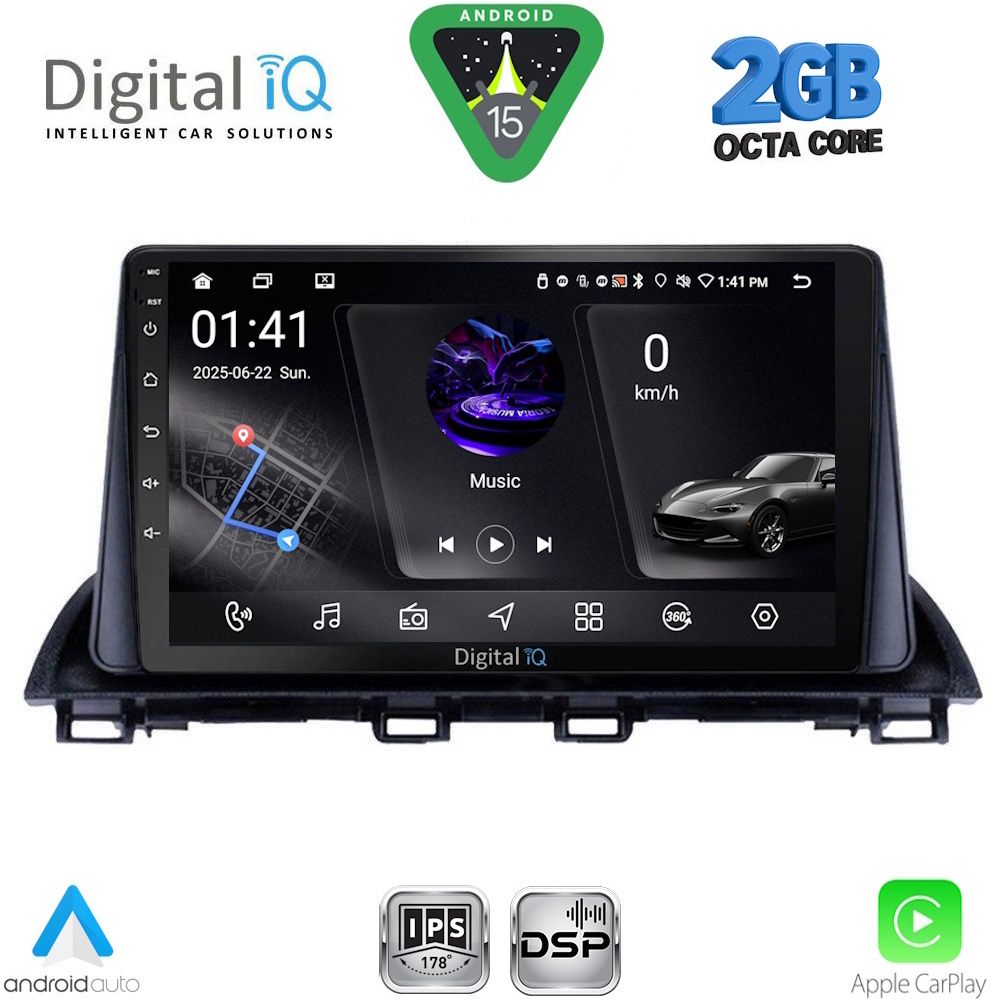 DIGITAL IQ RSF 4367_CPA (9inc) MULTIMEDIA TABLET for MAZDA 3 mod. 2014-2019