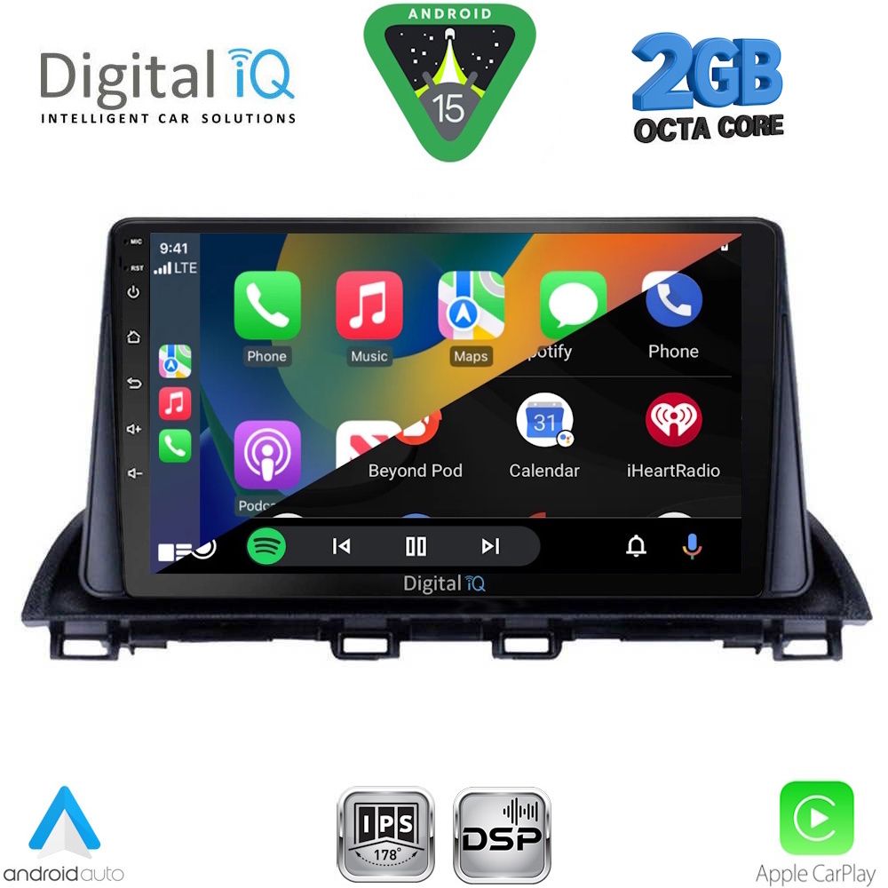 DIGITAL IQ RSF 4367_CPA (9inc) MULTIMEDIA TABLET for MAZDA 3 mod. 2014-2019