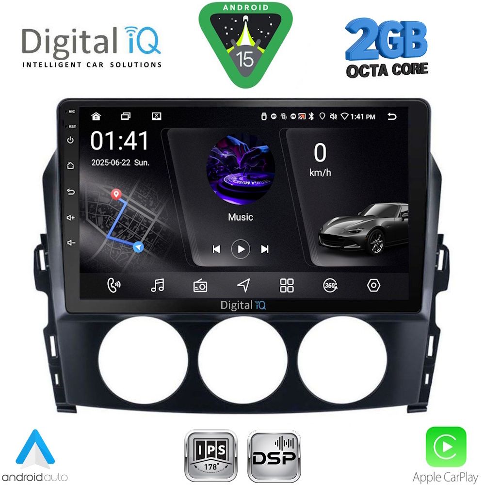 DIGITAL IQ RSF 4392_CPA (9inc) MULTIMEDIA TABLET for MAZDA MX5 mod. 2005-2015 - DIGITAL IQ RSF 4392_CPA