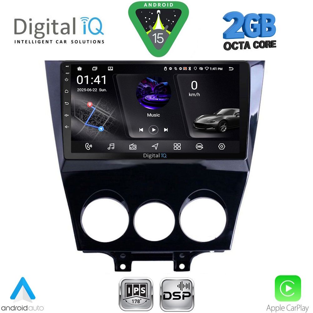 DIGITAL IQ RSF 4395_CPA (9inc) MULTIMEDIA TABLET for MAZDA RX8 mod. 2008-2014