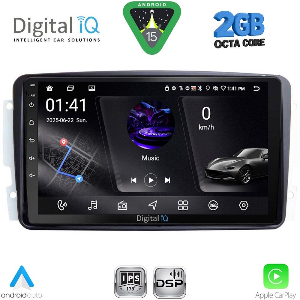 DIGITAL IQ RSF 4401_CPA (9inc) MULTIMEDIA TABLET for MERCEDES CLK (W209) mod. 2000-2004 - DIGITAL IQ RSF 4401_CPA