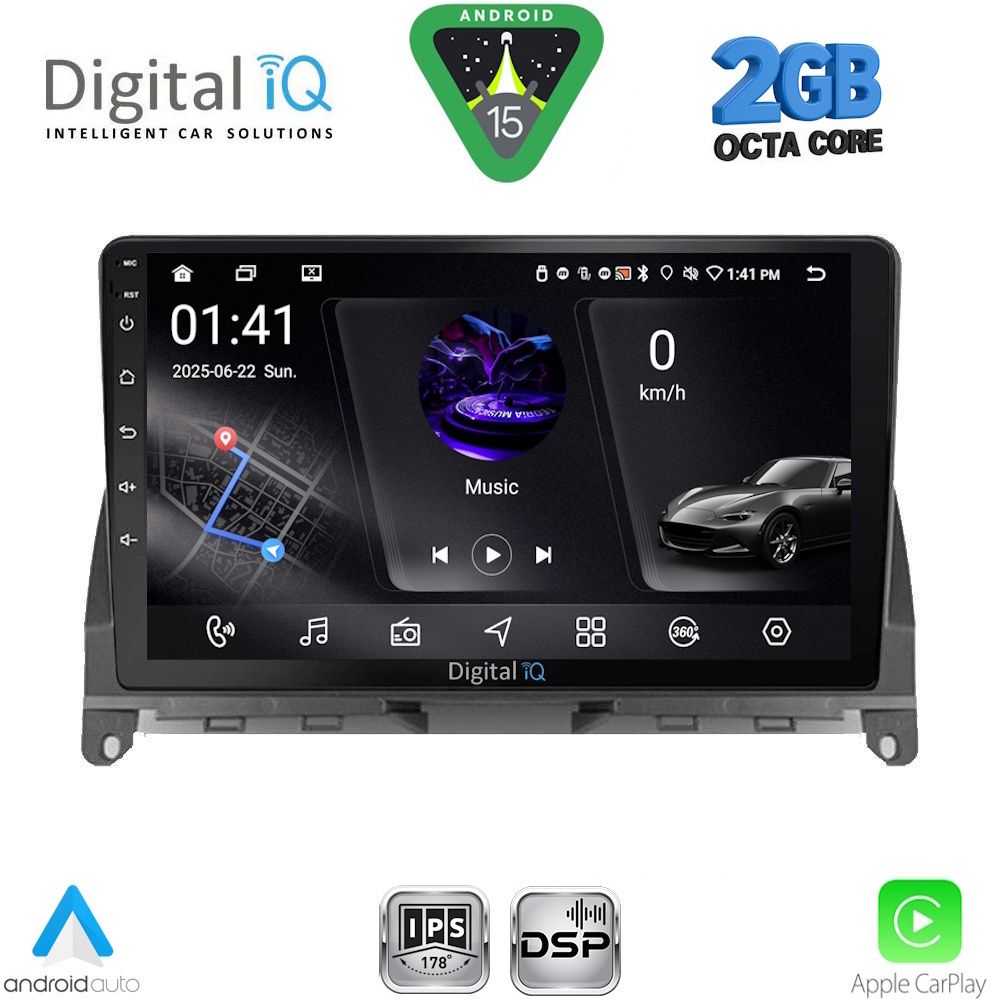 DIGITAL IQ RSF 4405_CPA (9inc) MULTIMEDIA TABLET for MERCEDES C (W204) mod. 2007-2011 - DIGITAL IQ RSF 4405_CPA