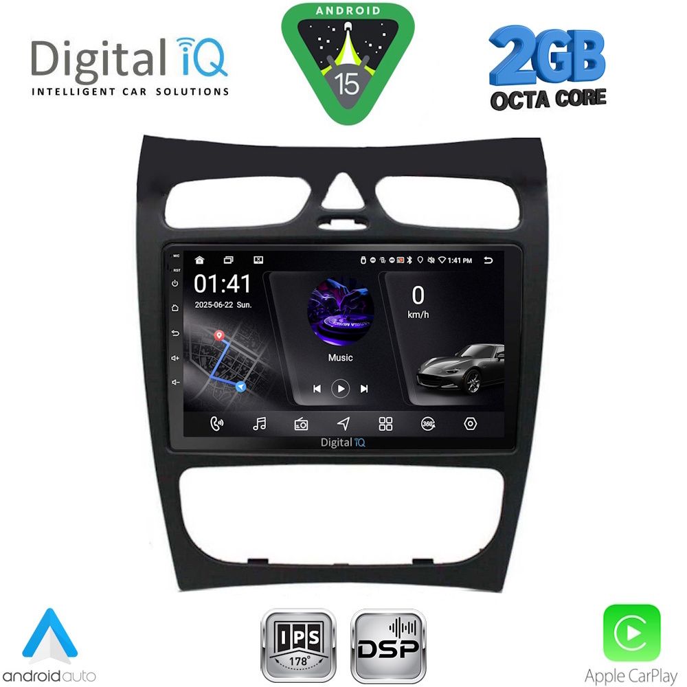DIGITAL IQ RSF 4406_CPA (9inc) MULTIMEDIA TABLET for MERCEDES CLK (W209) mod. 2000-2004 - DIGITAL IQ RSF 4406_CPA