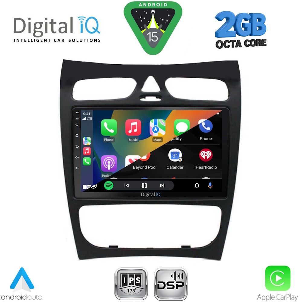 DIGITAL IQ RSF 4406_CPA (9inc) MULTIMEDIA TABLET for MERCEDES CLK (W209) mod. 2000-2004 - DIGITAL IQ RSF 4406_CPA