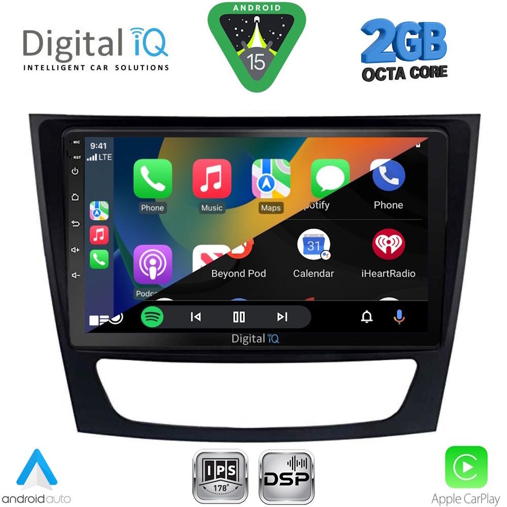 DIGITAL IQ RSF 4408_CPA (9inc) MULTIMEDIA TABLET for MERCEDES E (W211) – CLS (W219) mod. 2003-2009