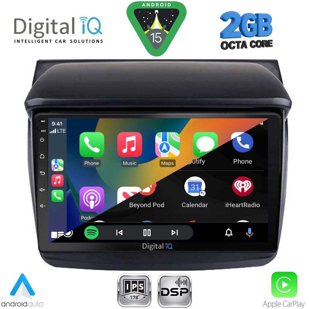 DIGITAL IQ RSF 4436_CPA (9inc) MULTIMEDIA TABLET for MITSUBISHI L200 mod. 2006-2015 - DIGITAL IQ RSF 4436_CPA