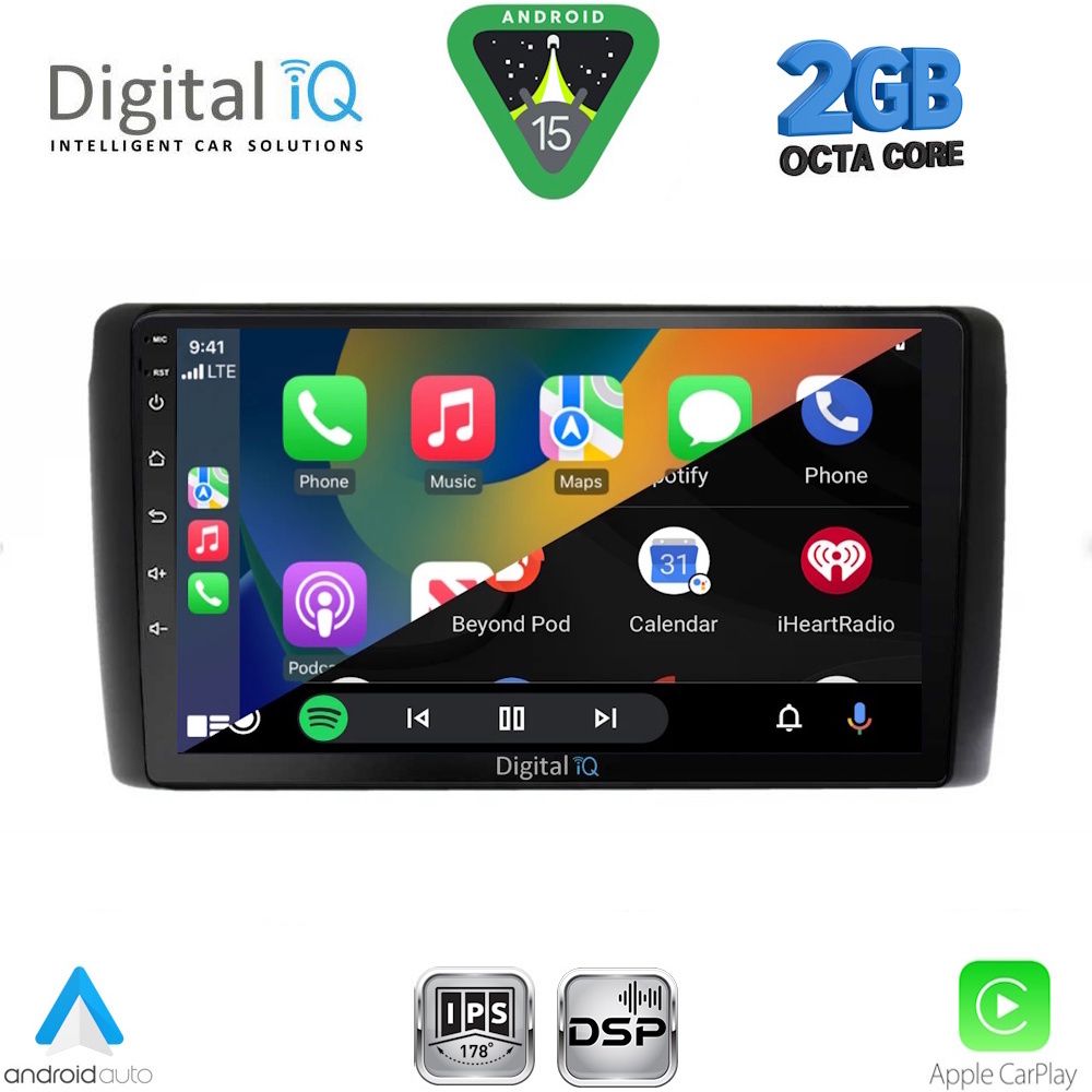DIGITAL IQ RSF 4472_CPA (9inc) MULTIMEDIA TABLET for NISSAN LEAF mod. 2009-2017