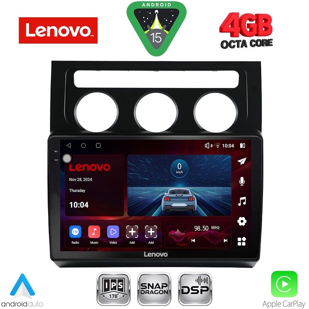 LENOVO SSV 9767_CPA CLIMA (10inc) MULTIMEDIA TABLET for VW TOURAN mod. 2003-2010 - LENOVO SSV 9767_CPA CLIMA