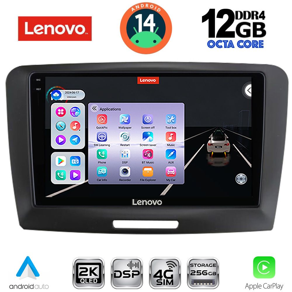 Skoda Superb 2008 - 2015 Οθόνη με CarPlay, Android Auto, BT, GPS - LENOVO SSZ 12604A_CPA (9inc)