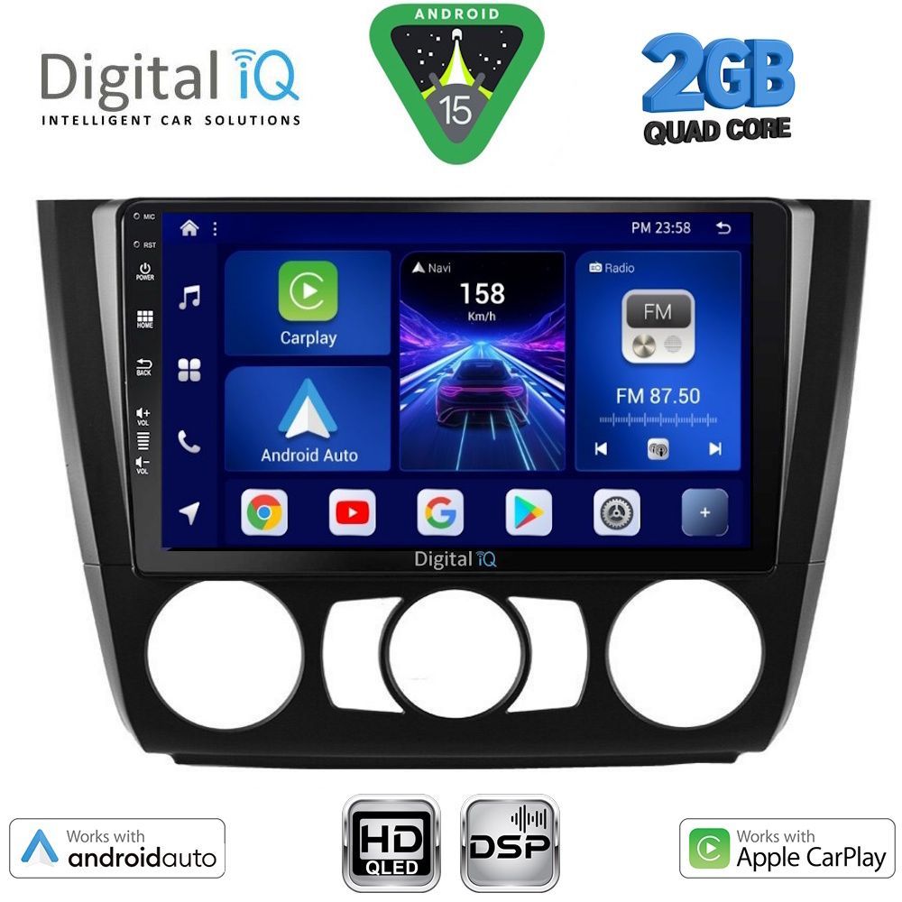 DIGITAL IQ BXC 3040_CPAA A/C (9inc) MULTIMEDIA TABLET for BMW S.1 E81-82-87-88 mod. 2004-2013 - DIGITAL IQ BXC 3040_CPAA A/C
