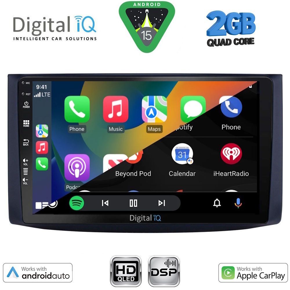 DIGITAL IQ BXC 3072_CPAA (9inc) MULTIMEDIA TABLET for CHEVROLET AVEO mod. 2006-2010 - DIGITAL IQ BXC 3072_CPAA