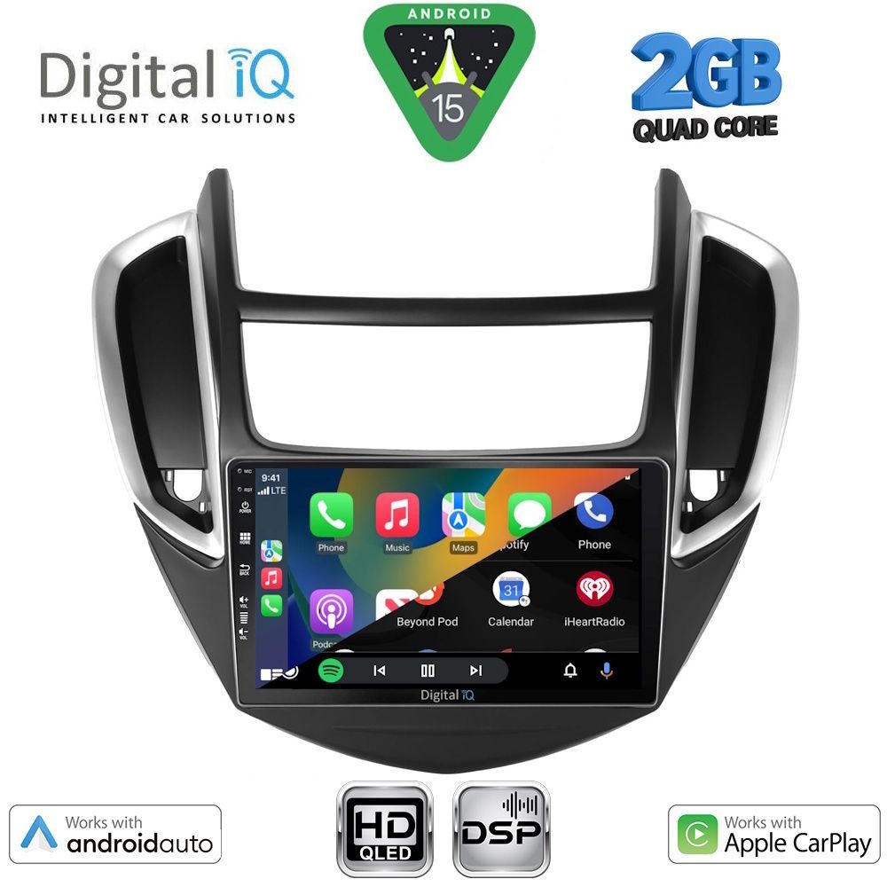 DIGITAL IQ BXC 3080_CPAA (9inc) MULTIMEDIA TABLET for CHEVROLET TRAX mod. 2014-2022 - DIGITAL IQ BXC 3080_CPAA