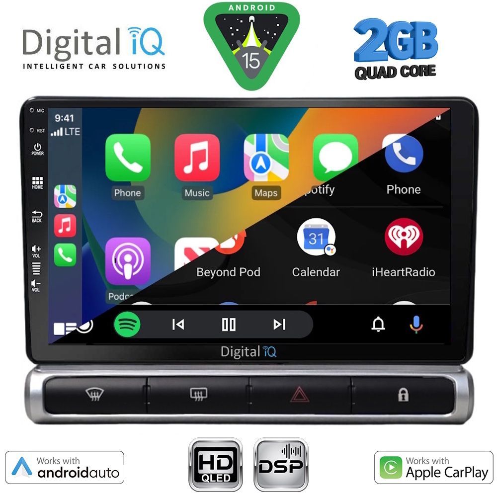 DIGITAL IQ BXC 3093H_CPAA (9inc) MULTIMEDIA TABLET for CITROEN C3 - DS3 mod. 2016-2024 High Version - DIGITAL IQ BXC 3093H_CPAA