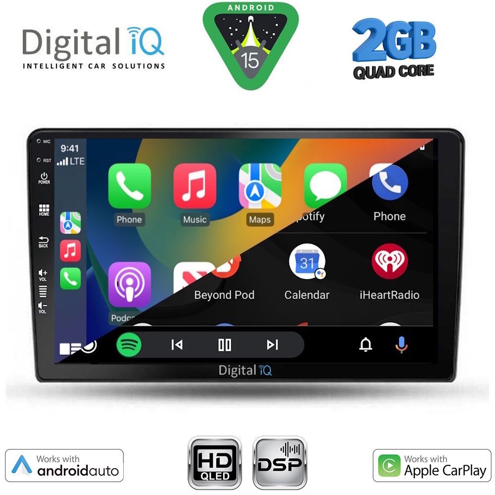 DIGITAL IQ BXC 3103B_CPAA (9inc) MULTIMEDIA TABLET for DACIA DUSTER mod. 2012-2019 - DIGITAL IQ BXC 3103B_CPAA