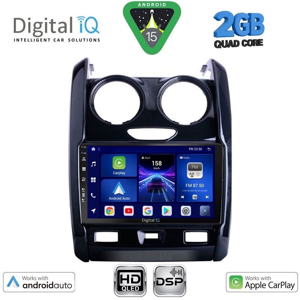 DIGITAL IQ BXC 3103_CPAA (9inc) MULTIMEDIA TABLET for DACIA DUSTER mod. 2012-2019