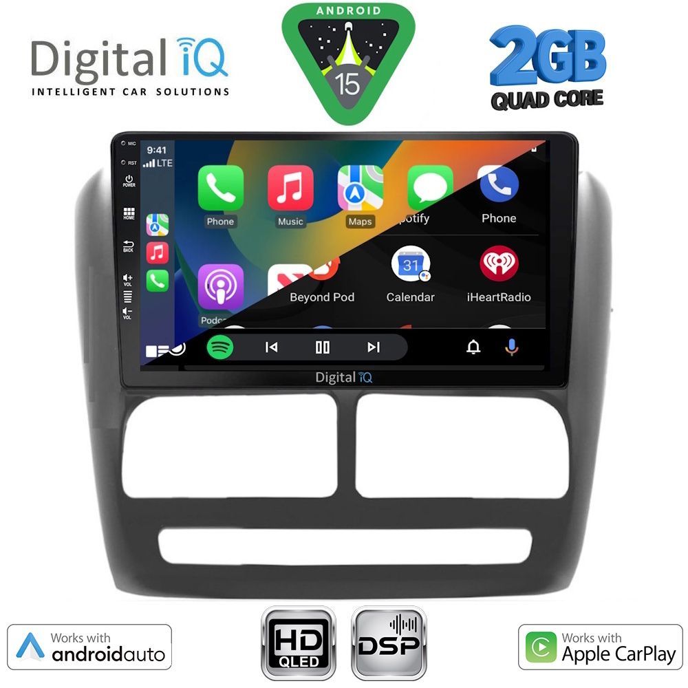 DIGITAL IQ BXC 3137_CPAA (9inc) MULTIMEDIA TABLET for FIAT DOBLO mod. 2010-2015 - DIGITAL IQ BXC 3137_CPAA