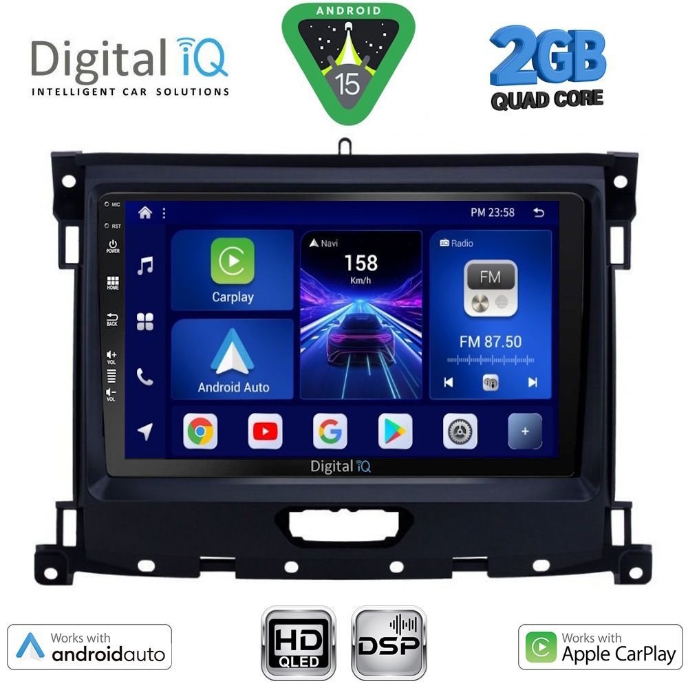 DIGITAL IQ BXC 3173_CPAA (9inc) MULTIMEDIA TABLET for FORD RANGER mod. 2018-2023 - DIGITAL IQ BXC 3173_CPAA