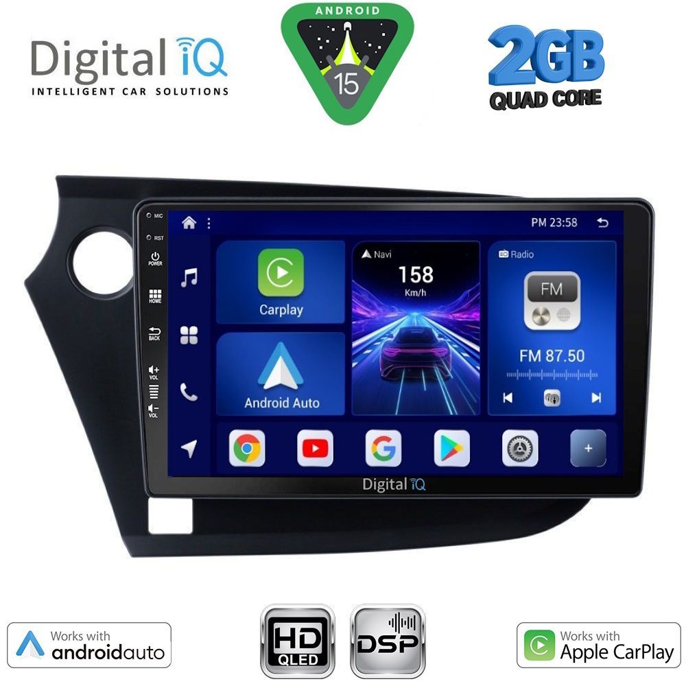 DIGITAL IQ BXC 3205_CPAA (9inc) MULTIMEDIA TABLET for HONDA INSIGHT mod. 2009-2014 - DIGITAL IQ BXC 3205_CPAA