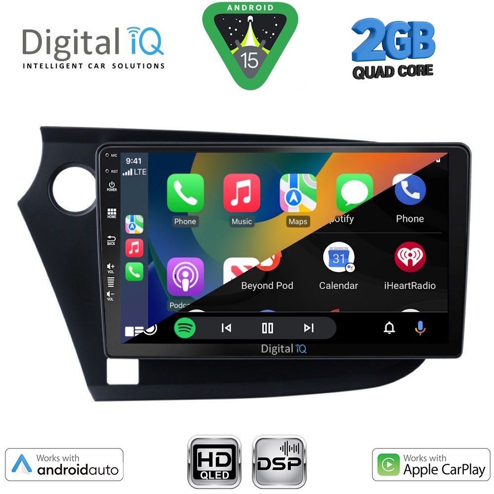 DIGITAL IQ BXC 3205_CPAA (9inc) MULTIMEDIA TABLET for HONDA INSIGHT mod. 2009-2014 - DIGITAL IQ BXC 3205_CPAA