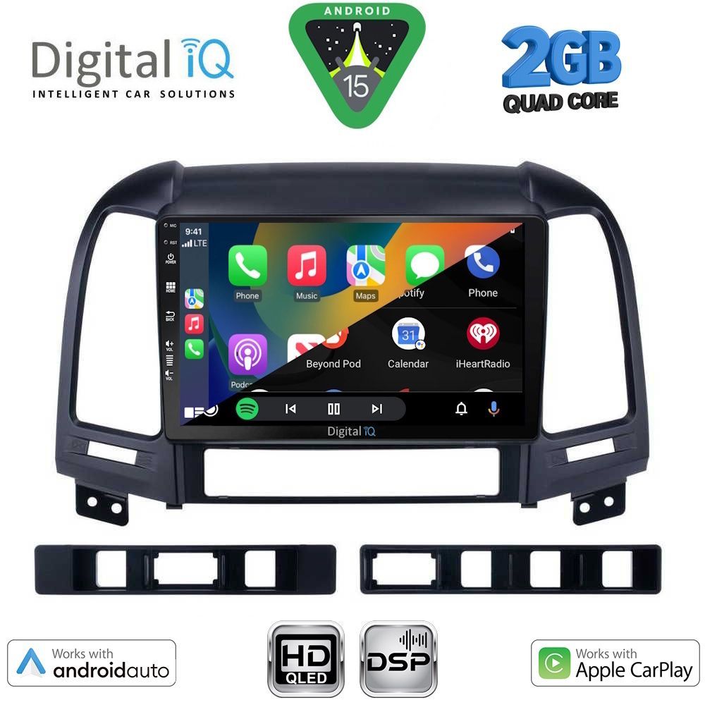 DIGITAL IQ BXC 3239_CPAA (9inc) MULTIMEDIA TABLET for HYUNDAI SANTA FE mod. 2005-2013 - DIGITAL IQ BXC 3239_CPAA
