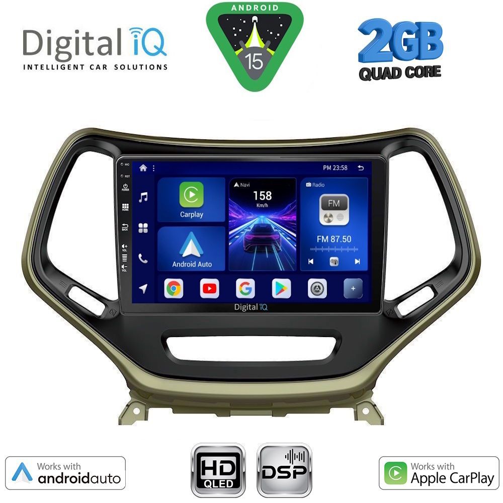 DIGITAL IQ BXC 3273_CPAA (10inc) MULTIMEDIA TABLET for JEEP CHEROKEE  mod. 2014-2024 - DIGITAL IQ BXC 3273_CPAA