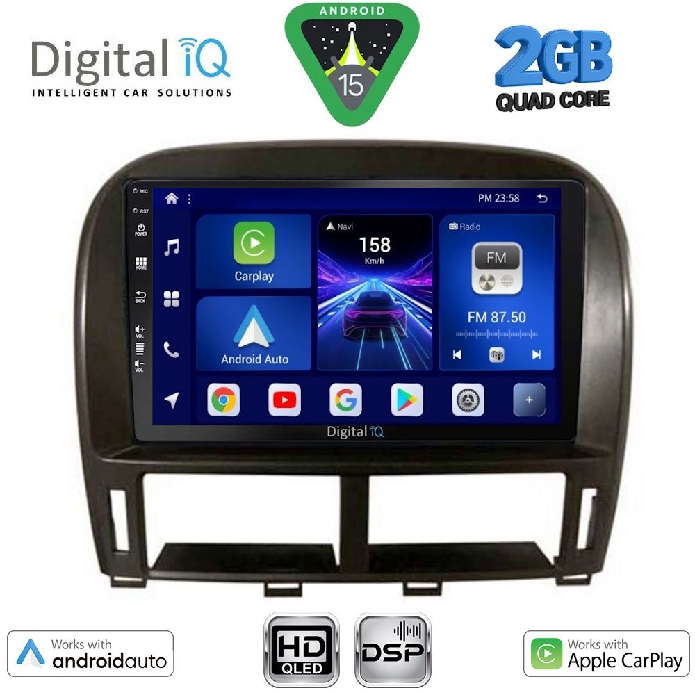 DIGITAL IQ BXC 3343_CPAA (9inc) MULTIMEDIA TABLET for LEXUS LS 430 – XF 430 mod. 2000-2006 - DIGITAL IQ BXC 3343_CPAA