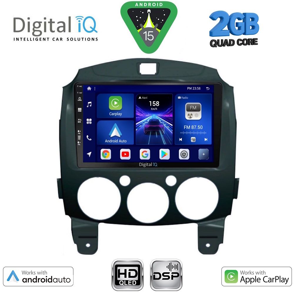 DIGITAL IQ BXC 3361_CPAA (9inc) MULTIMEDIA TABLET for MAZDA 2 mod. 2007-2014 - DIGITAL IQ BXC 3361_CPAA