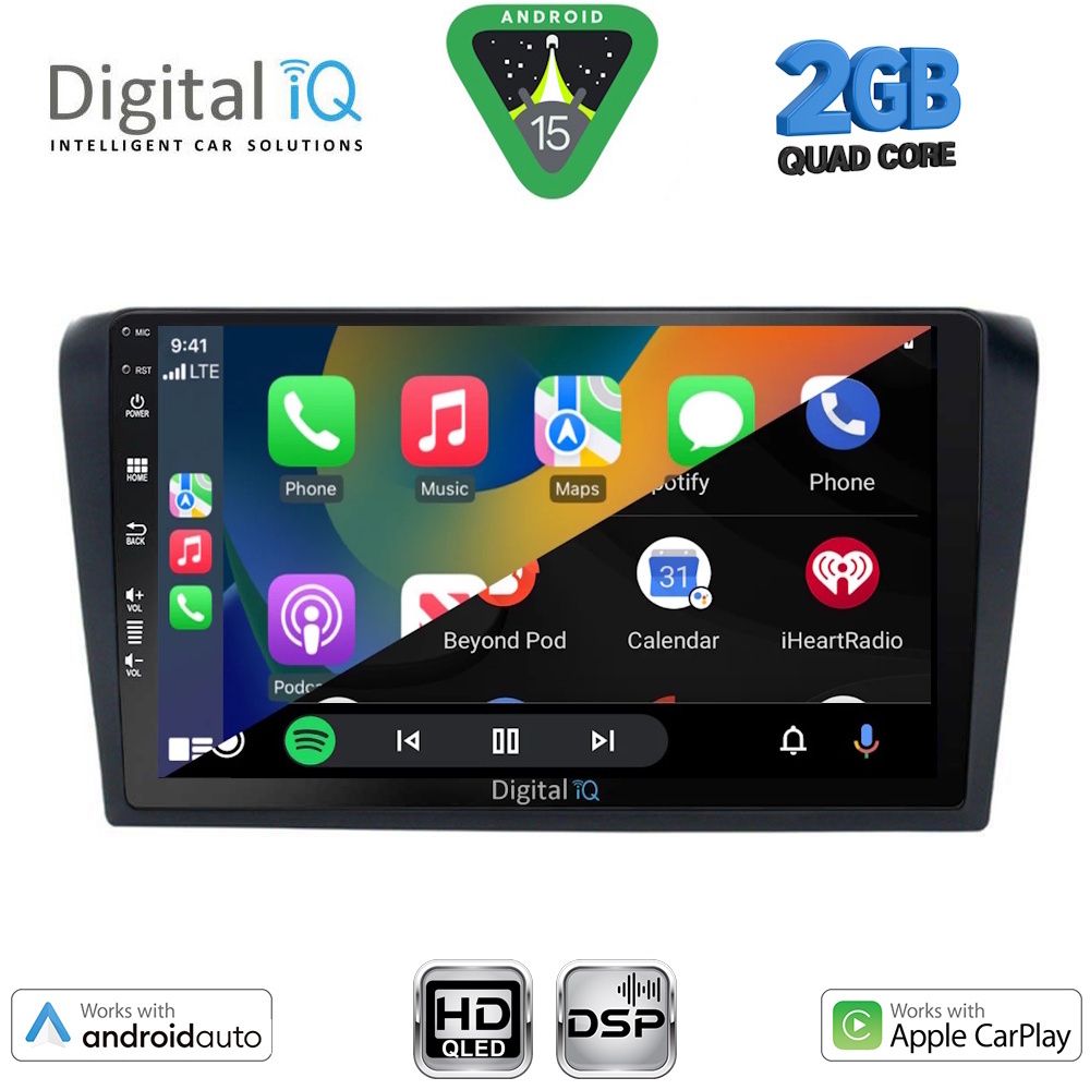 DIGITAL IQ BXC 3365_CPAA (9inc) MULTIMEDIA TABLET for MAZDA 3 mod. 2003-2008 - DIGITAL IQ BXC 3365_CPAA