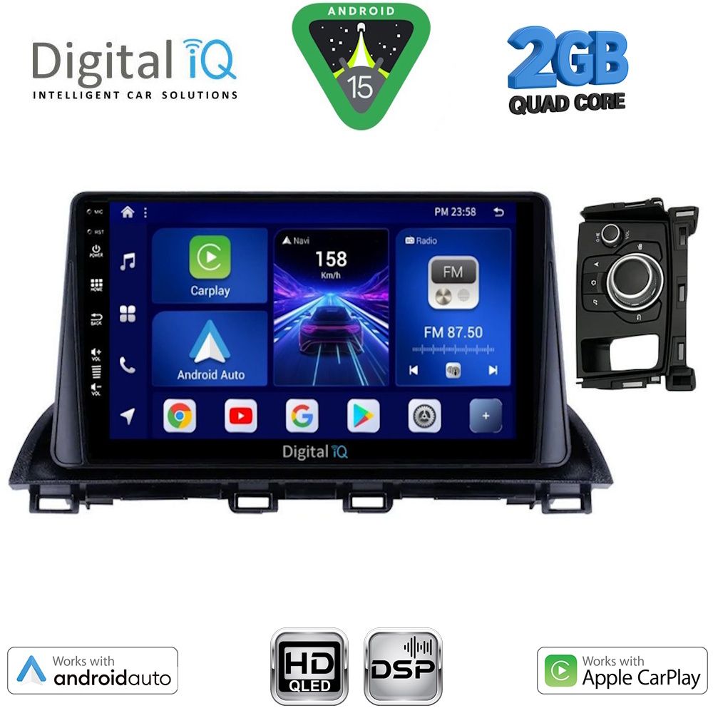 DIGITAL IQ BXC 3386_CPAA (9inc) MULTIMEDIA TABLET for MAZDA CX4 mod. 2014>