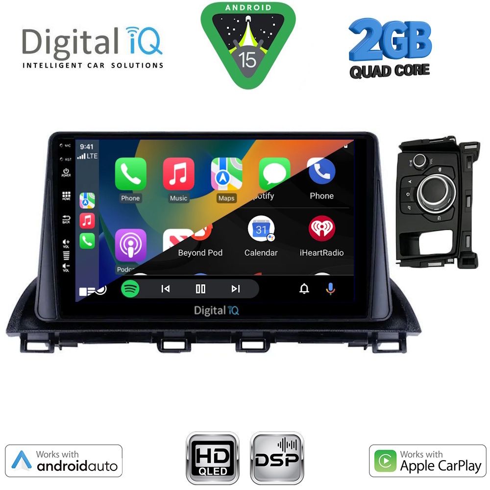 DIGITAL IQ BXC 3386_CPAA (9inc) MULTIMEDIA TABLET for MAZDA CX4 mod. 2014>