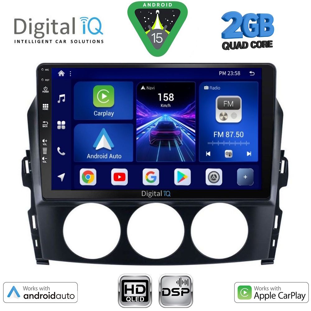 DIGITAL IQ BXC 3392_CPAA (9inc) MULTIMEDIA TABLET for MAZDA MX5 mod. 2005-2015 - DIGITAL IQ BXC 3392_CPAA