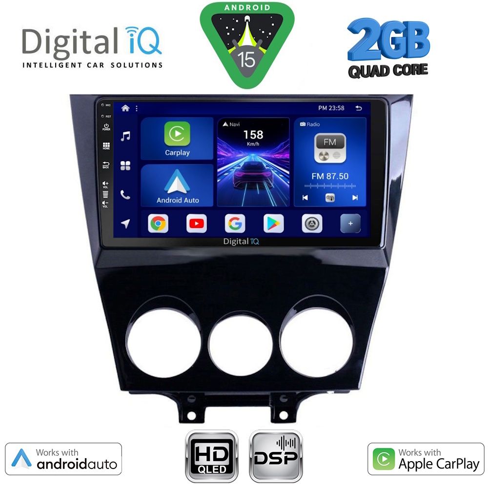 DIGITAL IQ BXC 3395_CPAA (9inc) MULTIMEDIA TABLET for MAZDA RX8 mod. 2008-2012 - DIGITAL IQ BXC 3395_CPAA