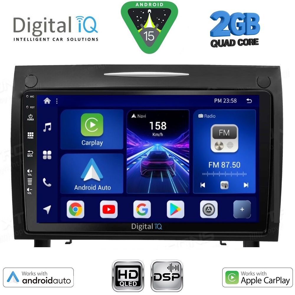 DIGITAL IQ BXC 3419_CPAA (9inc) MULTIMEDIA TABLET for MERCEDES SLK R171 mod. 2004-2010 - DIGITAL IQ BXC 3419_CPAA