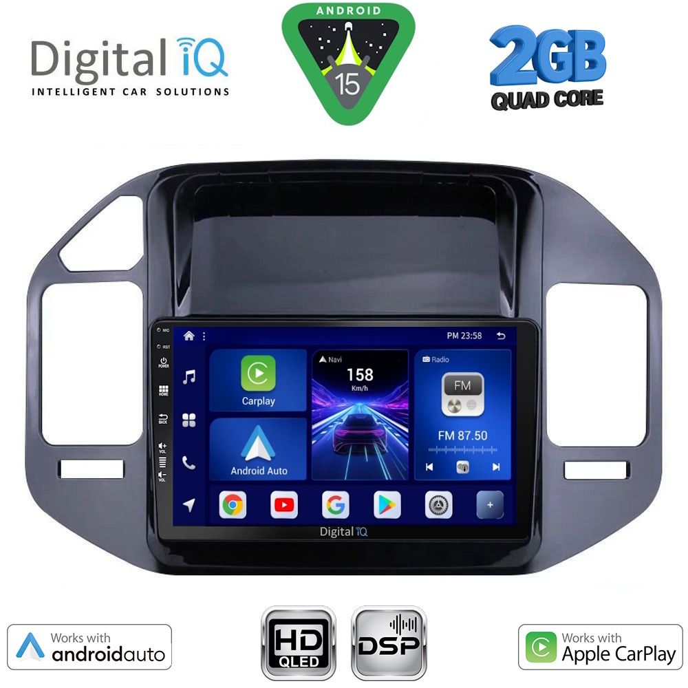 DIGITAL IQ BXC 3444_CPAA (9inc) MULTIMEDIA TABLET for MITSUBISHI PAJERO mod. 1999-2006 - DIGITAL IQ BXC 3444_CPAA