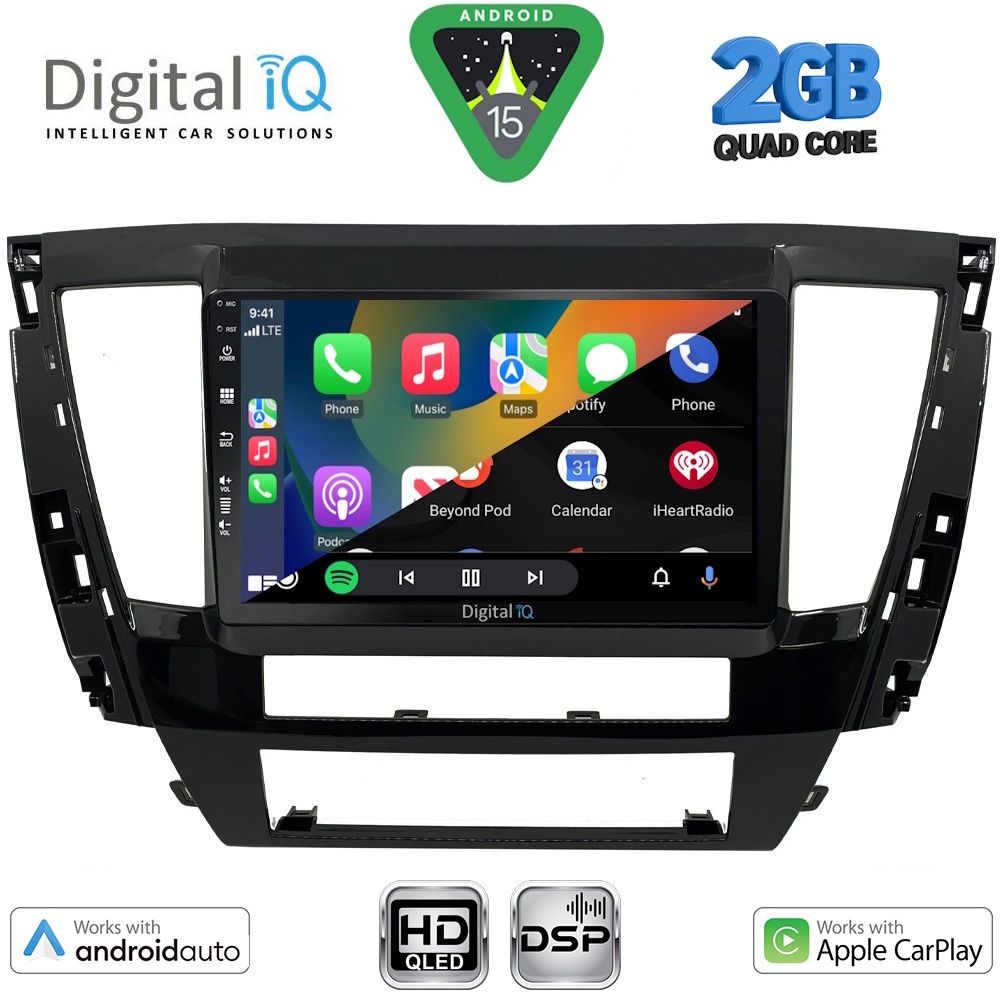 DIGITAL IQ BXC 3447S_CPAA (9inc) MULTIMEDIA TABLET for MITSUBISHI PAJERO SPORT mod. 2020-2026 - DIGITAL IQ BXC 3447S_CPAA